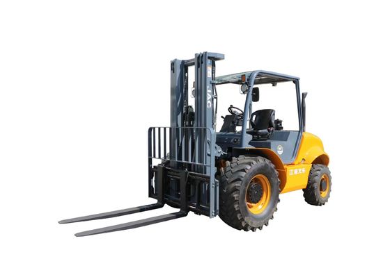 Συμπαγής εξοπλισμός χειρισμού υλικού δύο Forklift εκτάσεων ροδών τραχύς φορτηγών