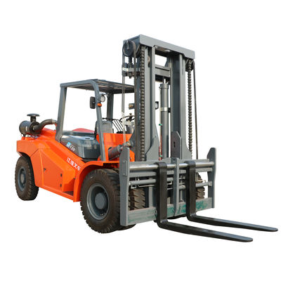 10T φορτηγά ανελκυστήρων diesel Forklifts αποθηκών εμπορευμάτων LPG με το σφιγκτήρα ρόλων εγγράφου